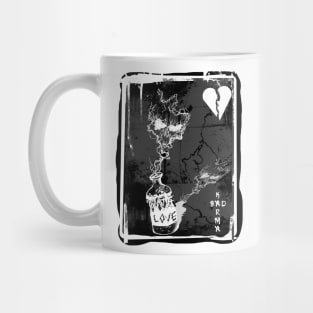 Skull, Digital Art, Love and Hate Mug